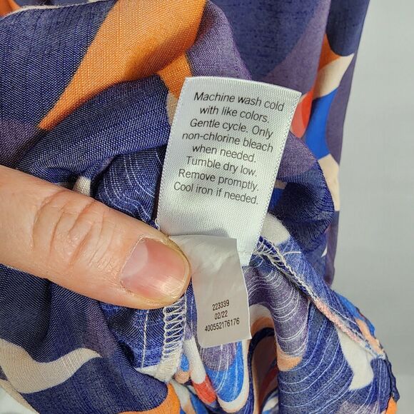 Nine West Multicolor Abstract Maxi Dress - Picture 7 of 9